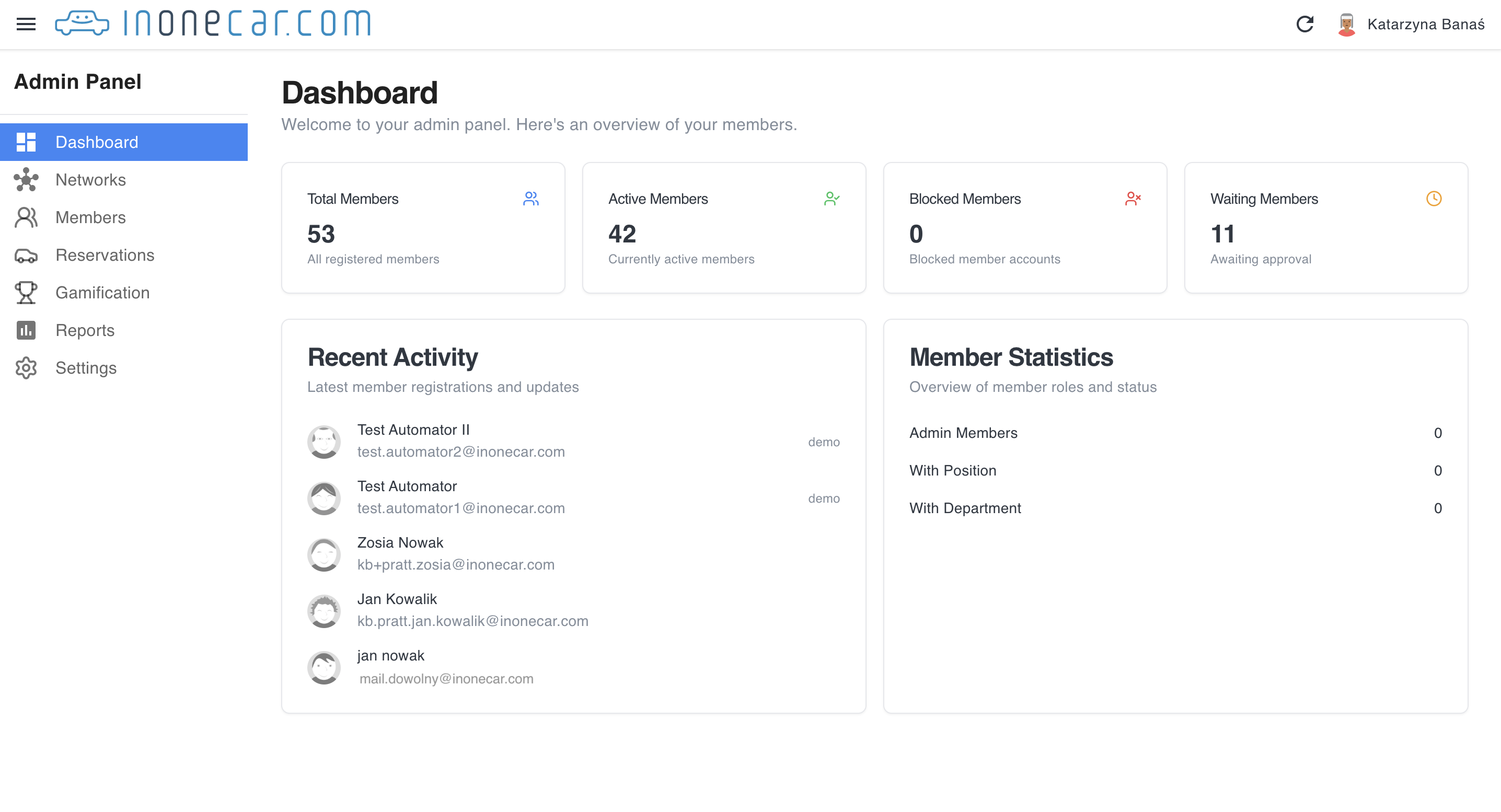 Panel-Ekran startowy